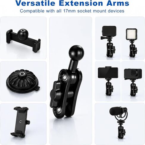 17mm Ball Mount Extension Adapter for Car Phone Holder in Kuwait