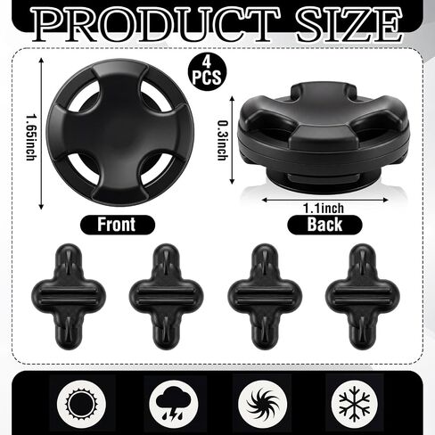 4Pcs Recurve Limb Dampeners Shock Absorbers Bow String Silencer in Kuwait