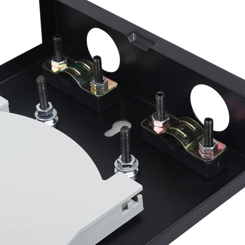 6 Port Simplex Wall Mount Fiber Enclosure, Singlemode SC/UPC Fiber Optic Termination Box Kit with 1.2m Pigtail and Coupler for FTTH Network in Kuwait