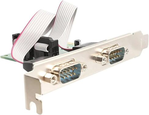 IO Crest 2 Port PCI-E Serial Card, RS232 DB9 COM Port Expansion Adapter with WCH382L Chipset, Supports Windows 7/8/10/11, Linux - IO-PCE382-2S in Kuwait