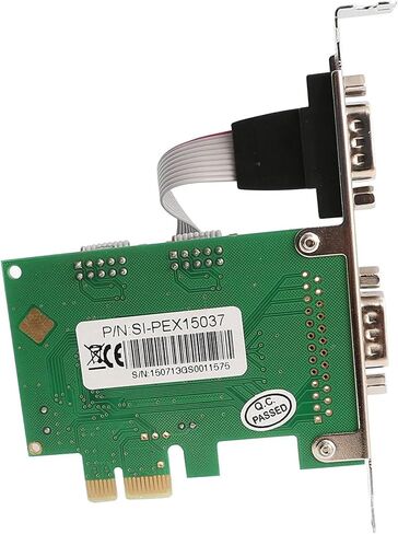 IO Crest 2 Port PCI-E Serial Card, RS232 DB9 COM Port Expansion Adapter with WCH382L Chipset, Supports Windows 7/8/10/11, Linux - IO-PCE382-2S in Kuwait