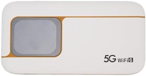 5G Mobile Hotspot, Portable WiFi 6 Hotspot with Sim Card Slot, 2.01 Inch Touch Screen, 7100mAh Battery, Supports 16 Devices & 2.77Gbps Speed, Ideal for Travel in Kuwait