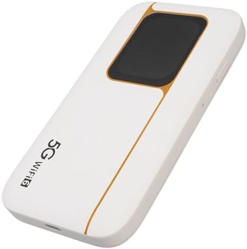 5G Mobile Hotspot, Portable WiFi 6 Hotspot with Sim Card Slot, 2.01 Inch Touch Screen, 7100mAh Battery, Supports 16 Devices & 2.77Gbps Speed, Ideal for Travel in Kuwait