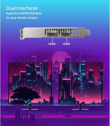 MOUGOL AMD Radeon R7 350 4GB GDDR3 Low Profile Graphics Card, 2*HDMI Port in Kuwait