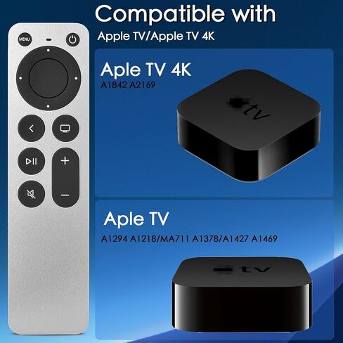 Replacement for Apple TV Remote,for Apple 4K/ Gen 1 2 3 4/ HD,A2169 A1842 A1625 A1427 A1469 A1378 A1218 in Kuwait