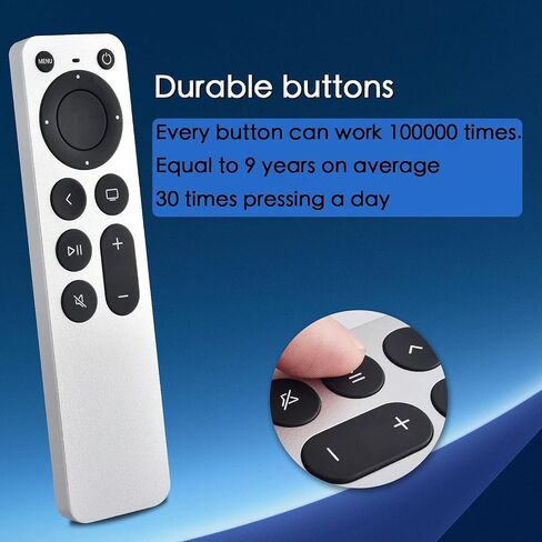 Replacement for Apple TV Remote,for Apple 4K/ Gen 1 2 3 4/ HD,A2169 A1842 A1625 A1427 A1469 A1378 A1218 in Kuwait