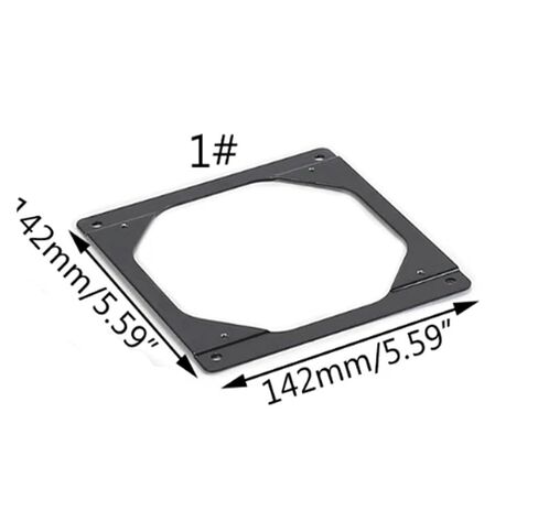 1pc Chassis Cooling Fan Conversion Adapter Bracket Holder For Computer Case Heatsink Accessories 120 To 140/240 To 280/360 To 420 (Blade Color : 2) in Kuwait