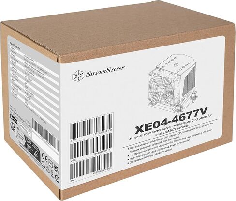 SilverStone Technology XE04-4677VB 4U Small Form Factor Server/Workstation CPU Cooler for Intel LGA4677/4710 sockets, SST-XE04-4677VB in Kuwait