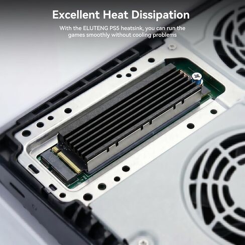 ELUTENG 2Pcs Aluminum M.2 Ssd Heatsink Dual Sided Cooler for M2 2280 SSD PC in Kuwait