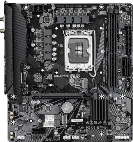 GIGABYTE H610M D3H WiFi DDR4 Motherboard - Supports 14th Gen Intel Core Processors, 6+1+1 Phase VRM, up to 3200MHz DDR4, 2xPCIe 3.0 M.2, Wi-Fi 5, 1GbE LAN, USB 3.2 Gen 1 in Kuwait