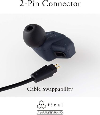 Final A4000 Single-Driver IEM Earphones, High-Fidelity Sound, Detachable Cable, Lightweight in-Ear Monitors, Premium Audio Quality, Comfortable Fit, Durable Design, Ideal for Audiophiles in Saudi Arabia
