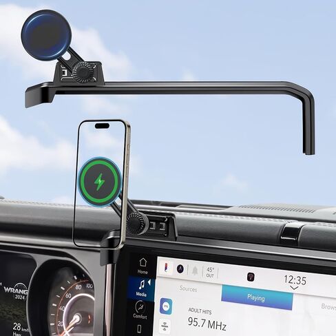 Phone Charger Mount for 2024-2026 Jeep Wrangler JL JLU 4xe & Gladiator JT in Saudi Arabia