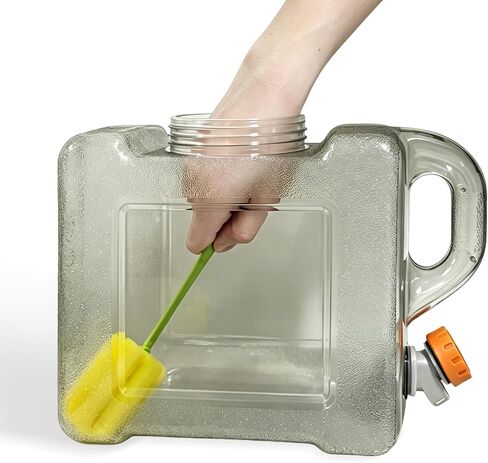 1.32 Gallon Water Container with Spigot, Portable Water Jug, No Leakage Emergency Water Storage Tank for Camping, Outdoor Hiking, Picnic in Kuwait