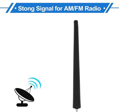 Car Signal Antenna, AM/FM Signal Roof Aerial for Fiat 500 2012+ Offroad Rubber Material Black in Kuwait