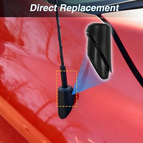 Antenna Grommet Base Compatible with Toyota Tundra 2014 2015 2016 2017 2018 2019 2020, Antenna Rubber Bezel Replace# 86392-0C030, TPU Matte Black Antenna Ornament Mount in Kuwait