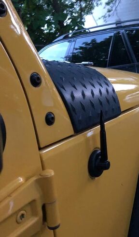 Car Antenna Made for Jeep Wrangler 1987-2006 – 4.25 Inch Antenna Mast - Stubby Car Antenna Replacement – Improves AM FM Reception in Kuwait