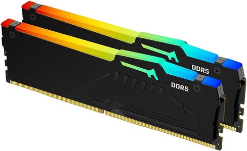 KlNGSTON FURY BEAST RGB 32GB (2 x 16GB), DDR5 6000 MT/s, CL40, UDIMM Ram in Kuwait