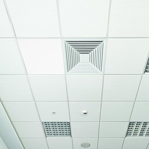 Rectangular Acrylic Light Diffuser Sheet for Ceiling Fixtures White in Kuwait