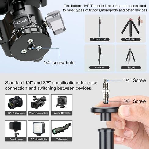 Koolehaoda 3-in-1 Mini Tripod Selfie Stick with 360° Ball Head for Camera in Kuwait
