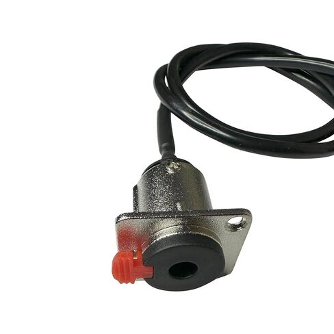 DIYTECH Premium 6.35mm 1/4" TRS Female Panel Mount​ to Male TRS, 1/4 Jack Solderless Pass Through, D-Type Panel Mount​,for Pro Audio Installations in Kuwait