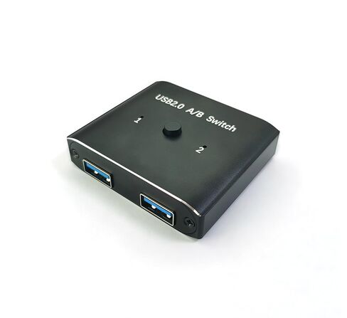 USB2.0 Switch with 2Pack Usb2.0 Cable(1M), Bi-Directional 1 in 2 Out/2 in 1 Out,Aluminum USB Switcher kit for 2Computers Share Devices(Printer, Keyboard, Scanner, Mouse),Compatible with Mac/Win/Linux in Saudi Arabia