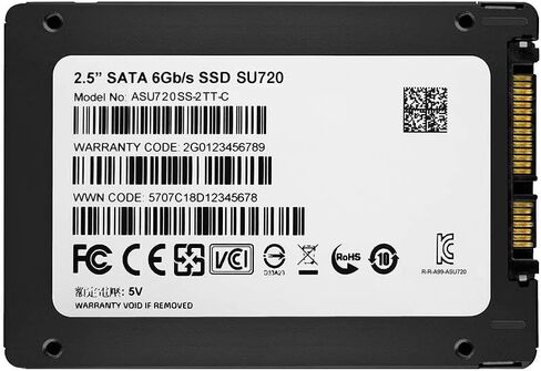 ADATA SU720 2TB 3D Nand 2.5 Inch SATA III R/W Speed up to 520/450 MB/s Internal SSD (ASU720SS-2T-C) in Kuwait