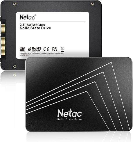 Netac 120GB SSD SATA 3.0 6Gb/s 2.5 Inch 3D NAND 510MB/S Black - N530S in Kuwait