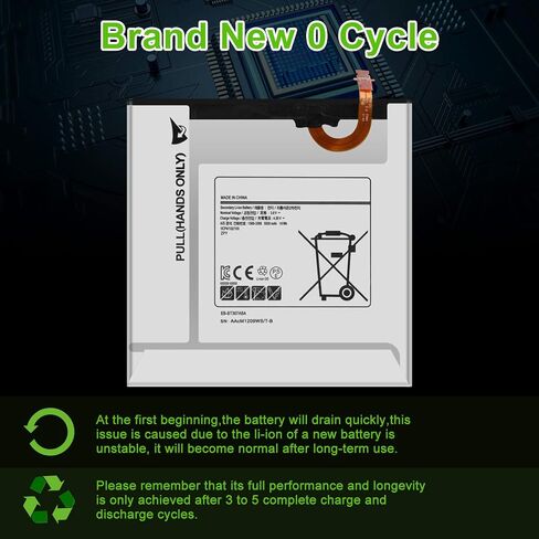 WUHAO Replacement Battery EB-BT367ABA for Tab A 8.0 SM-T387V Tab E SM-T377V Verizon Samsung Galaxy EB-BT367ABE Battery with Adhesive Tape Tool Repair Kit in Kuwait