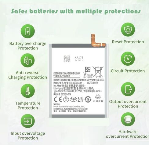Galaxy S22 Ultra Battery Replacement,Upgraded Battery for Samsung Galaxy S22 Ultra with Professional Tool Kit in Kuwait