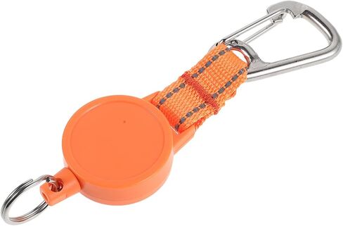 VICASKY Scuba Pom with Release Diving Quick Tether Retractable Buckle and Orange Stainless Steel Compact Low-Friction Design Lanyard for Diving Gear Flashlight for Underwater Motion in Kuwait