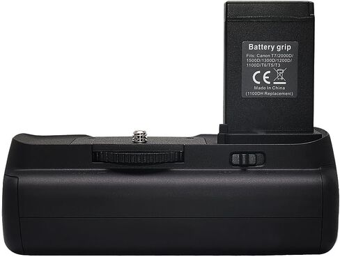 Battery Vertical Grip LP-E10 for EOS Rebel T3, T5, T6 T7 1100D 1200D 1300D 1500D 2000D as BG-E10 in Kuwait