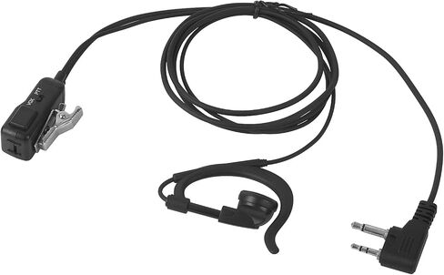 Ear-Clip Wrap Around VOX PTT EarPiece 2 Pin Walkie Talkie Headset for Midland t71 t71vp3 AVPH3 AVPH4 AVPH5 AVPH7 AVPH8 LXT 600 GXT 1000 GXT1000VP4 LXT500VP3 GXT1050VP4 GXT1000XB GMRS Radio in Kuwait