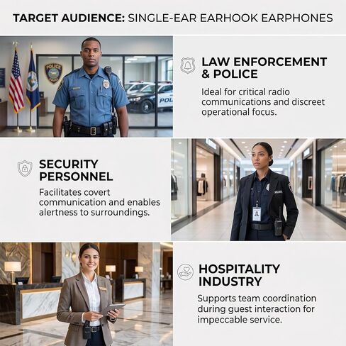 TWAYRDIO 2.5mm Surveillance Radio Earpiece Listen Only Headset Ear Piece in Kuwait