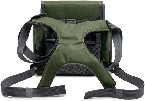 Binocular Harness Chest Pack w/Rangefinder Pouch & Rain Cover (Green) in Kuwait