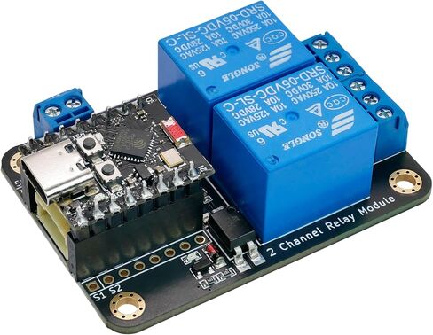 ESP32-C3 Relay Module, 2-Channel Low-Level Trigger Board in Kuwait