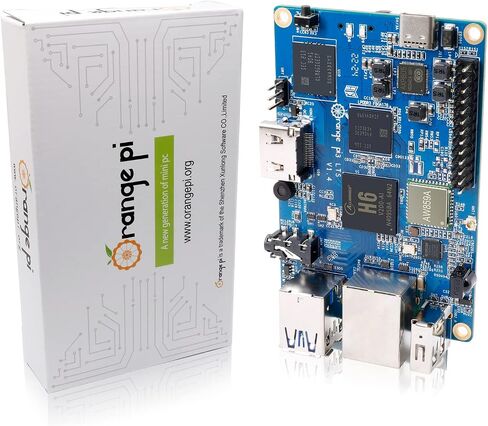 Orange Pi 3 LTS 2GB LPDDR3 Allwinner H6 4-Core 64 Bit with 8GB eMMC Flash Single Board Computer, WiFi/Bluetooth 5.0, Development Board Run Linux/Android/Ubuntu/Debian in Kuwait