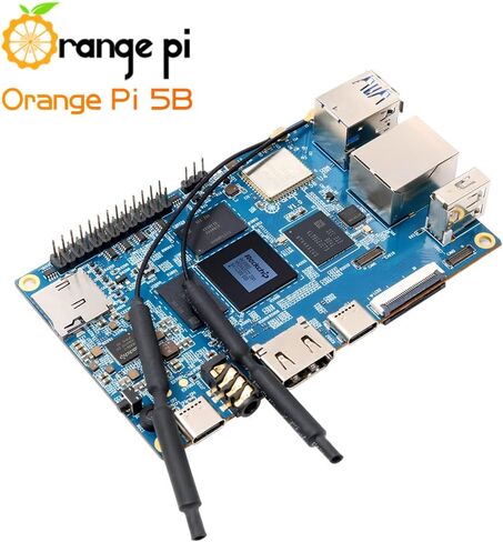 Orange Pi 5B 4GB/8GB/16GB LPDDR4/4X Rockchip RK3588S 8-Core 64 Bit Single Board Computer with Onboard 32GB eMMC Flash, Run Linux/Debian/Ubuntu/Android OS(4GB+32GB) in Kuwait