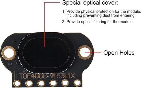 5PCS TOF400C VL53L1X 4M Laser Ranging Sensor Module TOF Time-of-Flight Distance IIC Output for Arduino STM32 in Kuwait