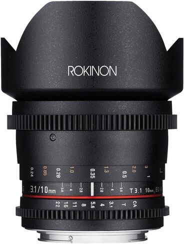 Rokinon DS10M-C 10mm T3.1 Cine Wide Angle Lens for Canon EF-S Digital SLR (Renewed) in Kuwait