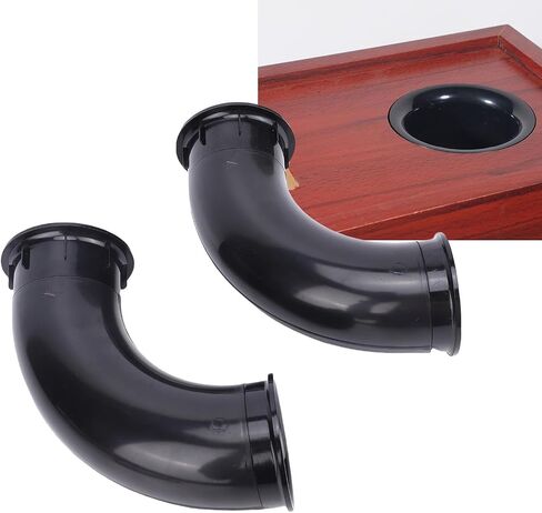 2PCS 90mm Speaker Port Tube, ABS Subwoofer Bass Vent Tube with Curved Design for PA DJ Speaker Cabinets & Boxes in Kuwait