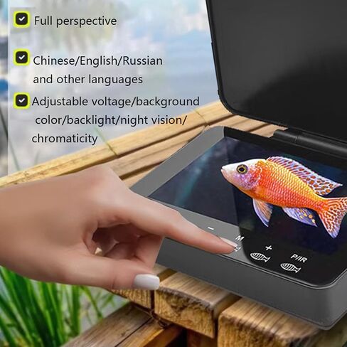 HD Imaging Underwater Fishing Camera 4.3 Inch Screen 195° Wide Angle for Night Fishing in Kuwait