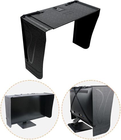 Computer Monitor Hood Desktop Adjustable Anti Glare Screen Shade Light Cover with Feature Suitable for Home Office Designer in Kuwait