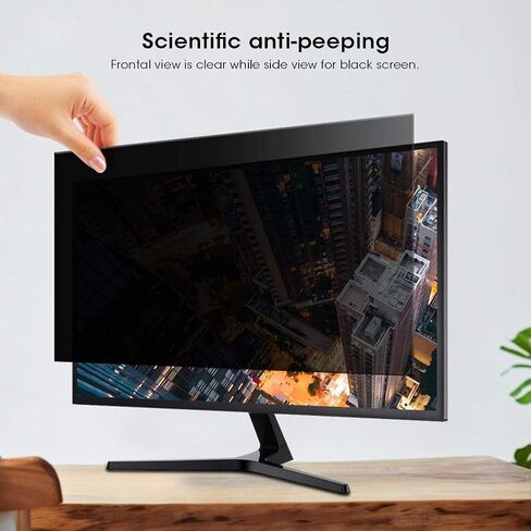 Diyeeni 21.5in Anti Peeping Film Monitor Protective Filter for Desktop Computer, Clear Frontal View, Matte & Glossy Sides, Eye Protection, PET Material, Easy Installation, 16:9 in Kuwait
