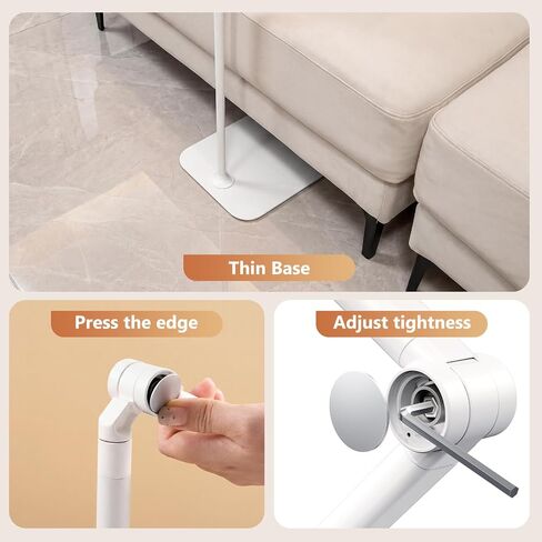 Tablet Floor Stand,Adjustable Height iPad Stand with Flexible Arm,360°Rotation Tablet Holder for Bed Couch,Universal Floor Phone Stand for 4.7"-13" iPhone iPad Pro Air Mini,Samsung Tab,Kindle in Kuwait