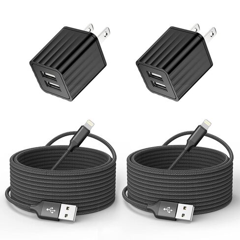 iPhone Charger Fast Charging,[Apple MFi Certified] 45W Dual Quick Apple Charger 2Pack 6FT Type C Block USB C to C Cable for iPhone 17E/17 ProMax/Air/17 Pro/16 Pro Max/16Pro/16E/15 ProMax/Plus,iPad Pro in Kuwait