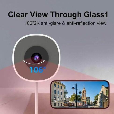 4MP 2K Window Security Camera for Home Monitoring, Indoor Camera in Kuwait