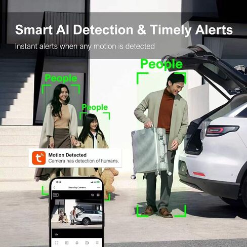 4MP 2K Window Security Camera for Home Monitoring, Indoor Camera in Kuwait