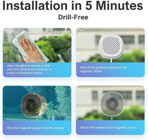 4MP 2K Window Security Camera for Home Monitoring, Indoor Camera in Kuwait