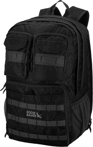 Eddie Bauer Cargo Tactical Backpack | Adventure | Heavy Duty | Outdoor | Water Resistant | 600D Polyester - Antique Bronze in Kuwait