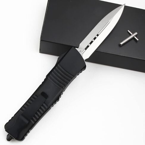 Outdoor Hunting Knife, Tactical Pocket Knife, Black Aluminum Alloy Handle 6063, Outdoor Camping Survival Knife in Kuwait
